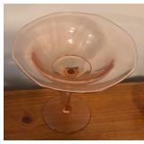 LL - Vintage Carnival and Depression Glass Compote, Bowl, and Basket Dish
