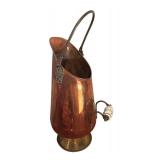 LL - Vintage Copper Kitchenware Collection Including Pitcher, Kettle, Mold, and Small Pail