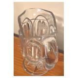 LL - Vintge Crystal and Glass Serving Set with Platter, Bowl and Pitchers