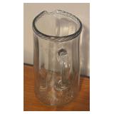 LL - Vintge Crystal and Glass Serving Set with Platter, Bowl and Pitchers