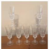 LL - Set of WM Dalton Crystal Stemware