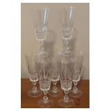 LL - Set of WM Dalton Crystal Stemware