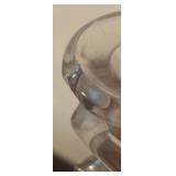 Vintage Fostoria Flame Candle Holders Double Arm Fleur Du Li 2 Light Crystal and Pair of Candle Holders