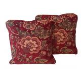 LL - Set of 2 Floral Accent Pillows