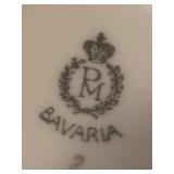 LL - Vintage PM Bavaria Porcelain Sugar Dish with Floral Design