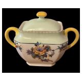 LL - Vintage PM Bavaria Porcelain Sugar Dish with Floral Design