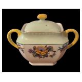 LL - Vintage PM Bavaria Porcelain Sugar Dish with Floral Design