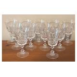 LL - Set of 10 WM Dalton French Verite Crystal Stemware Goblets