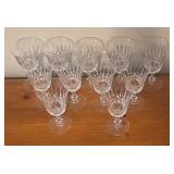 LL - Set of 10 WM Dalton French Verite Crystal Stemware Goblets