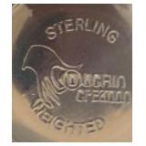 LL - Pair of Duncan & Cipollin Sterling Weighted Candle Holders