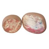 LL - Pair of Vintage Boy and Girl Figurines with Baskets