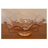 LL - Vintage Pink Depression Glass Serving Platters and Bowls