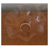 LL - Vintage Pink Depression Glass Serving Platters and Bowls