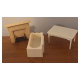 LL - Vintage Doll Furniture Collection with Beds, Dressers, Sofa and More
