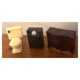 LL - Vintage Doll Furniture and Accessories Collection with Kitchen and Living Room Pieces