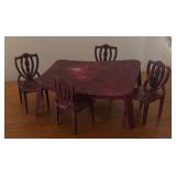 LL - Vintage Doll Furniture and Accessories Collection with Kitchen and Living Room Pieces