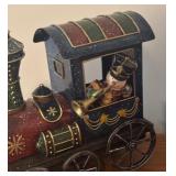LL - Festive Holiday Metal Train