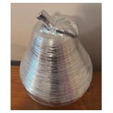 LL - Shimmering Silver Pear Decor