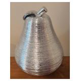 LL - Shimmering Silver Pear Decor