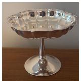 LL - Elegant Vintage Silver Plated Compote and Dish