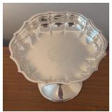LL - Elegant Vintage Silver Plated Compote and Dish