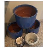 G - Collection of Decorative Planter Pots