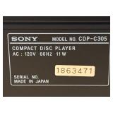 LR - Sony CDP-C305 5-Disc Compact Disc Player with Remote