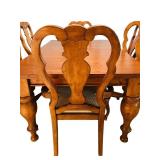 LL - Gorgeous Wooden Dining Table with 6 Matching Chairs