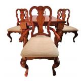 LL - Gorgeous Wooden Dining Table with 6 Matching Chairs