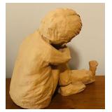 LL - Pair of Dave Grossman 1969 Sculpted Child Figures, 8 Inch Tall