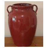 LL - 14 Inch Decorative Conn Crockery Barley Urn with Handles