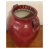 LL - 14 Inch Decorative Conn Crockery Barley Urn with Handles