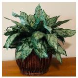 LL - 29-Inch Artificial Greenery Plant in Wicker Basket Planter