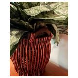 LL - 29-Inch Artificial Greenery Plant in Wicker Basket Planter