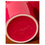 LL - Set of 6 Fiesta Red Ceramic Coffee Mugs