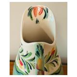 LL - Hand-Painted Ceramic Pitcher with Floral Design