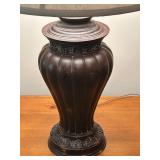 LL - Bronze-Style Table Lamp with Fabric Shade