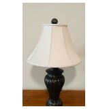 LL - Bronze-Style Table Lamp with Fabric Shade