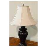 LL - Bronze-Style Table Lamp with Fabric Shade
