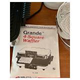 LL - Kitchen Appliance and Cookware Set Including VillaWare Waffler, Krups Grinder, Stock Pot, Steamer Basket, and Pyrex Bake Dish