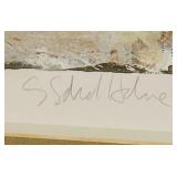 LL - S. Sokolowska Signed Framed Mixed Media Botanical Artwork Print