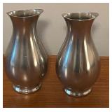 LL - Pair of Royal Holland Daalderop Pewter Pitchers 6 Inch Height