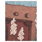 LL - Harriet M. Rein Batik Art Yuccas in the Courtyard