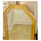 LL - Gold Framed Octagonal Wall Mirror 20 x 36 Inches