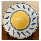 LL - Williams Sonoma Tournesol Italy 14 Inch Plate and Rectangular Baker