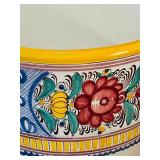 LL - Hand-Painted Italian Ceramic Planter Pot 9 Inch