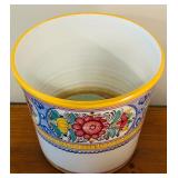 LL - Hand-Painted Italian Ceramic Planter Pot 9 Inch