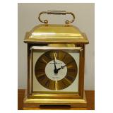 LL - Vintage Howard Miller Dual Chime Brass Mantel Clock