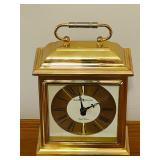LL - Vintage Howard Miller Dual Chime Brass Mantel Clock