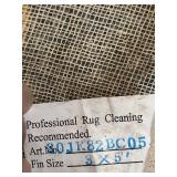 LL - 3x5 Handcrafted Wool Floral Hooked Rug with Black Border